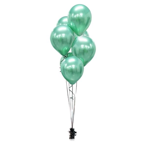 Latexballonger Chrome Mintgrønn Platinum