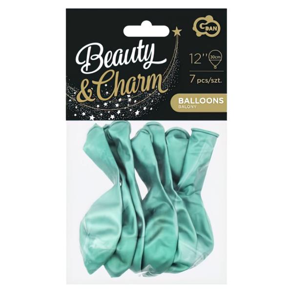 Latexballonger Chrome Mintgrønn Platinum
