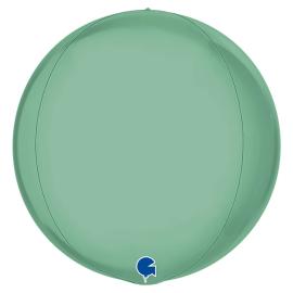 Stor Globe Folieballong Platinum Tiffany