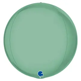 Stor Globe Folieballong Platinum Tiffany