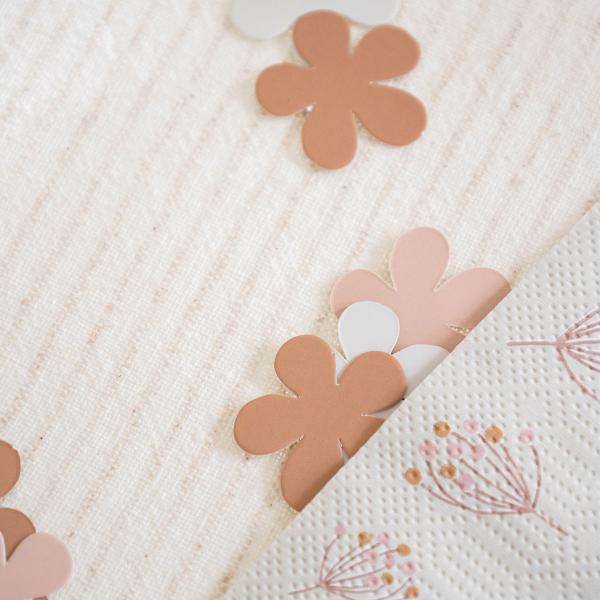 Konfetti Blomster Brunrosa/Gammelrosa/Beige 80-pakning
