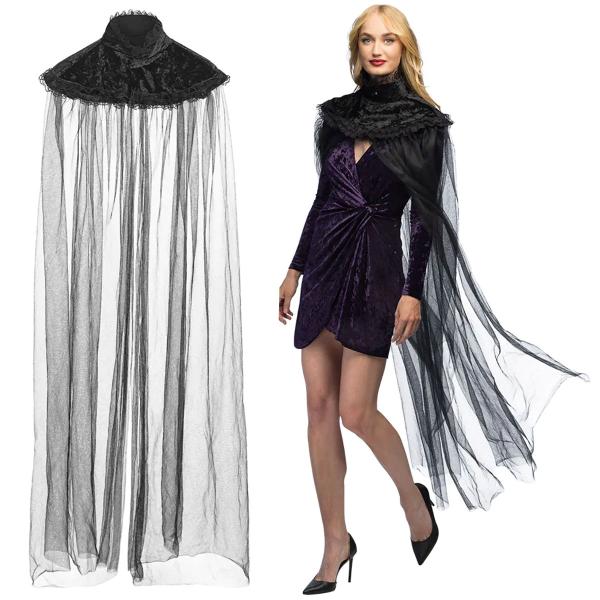 Kappe med Høy Krage Svart