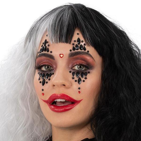 Klovn Ansiktssmykker Svart