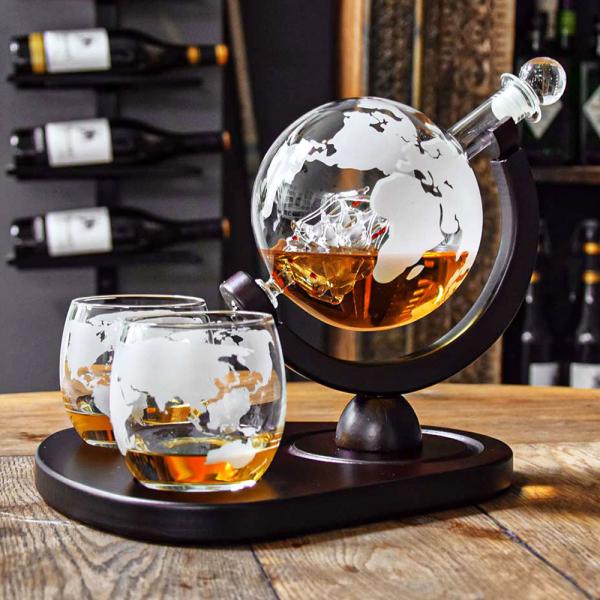 Globus Whiskey Karaffel Sett Deluxe