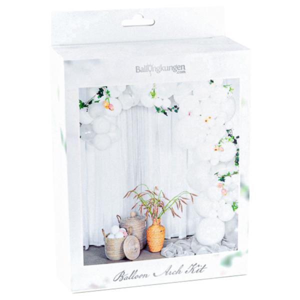 Ballongbue Sett Hvit & Transparent