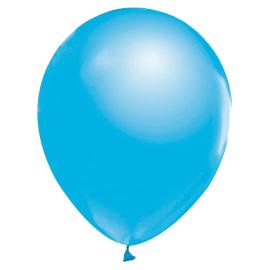 Latexballonger Metallic Lyseblå