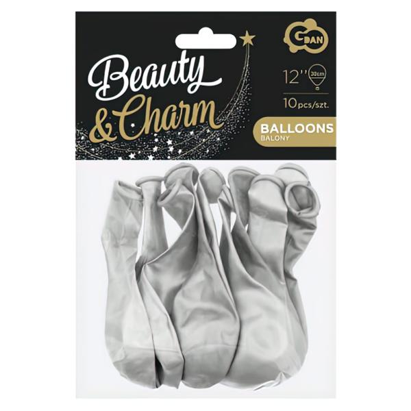 Latexballonger Metallic Sølv