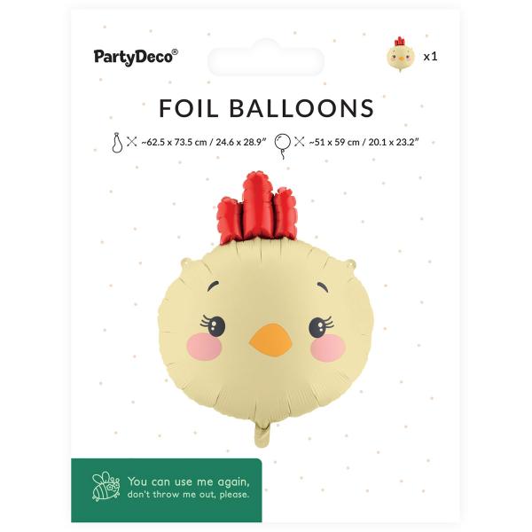 Folieballong Kylling 51 x 59 cm