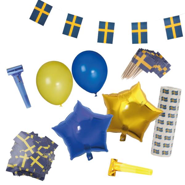 Dekorasjonspakke Sverige 7-pakning