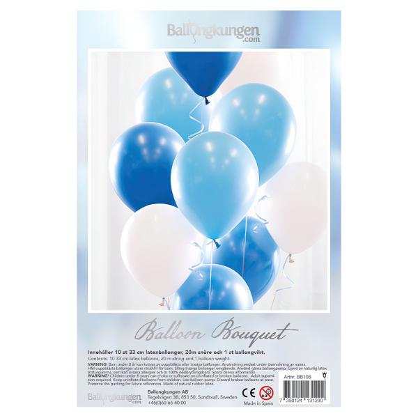 Ballongbukett Baby Blå