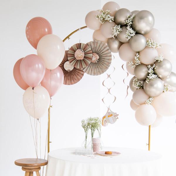 Konfetti Blomster Brunrosa/Gammelrosa/Beige 80-pakning