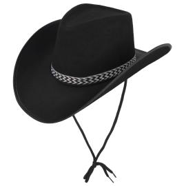 Cowboyhatt Ville Vesten Svart