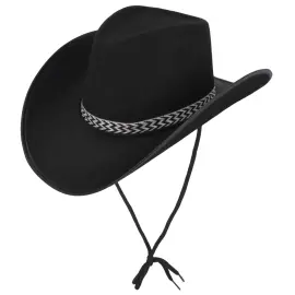 Cowboyhatt Ville Vesten Svart