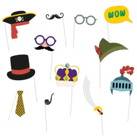 Fotorekvisitter Utkledning 12-pakning