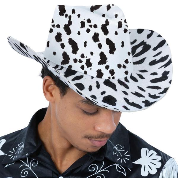 Cowboyhatt med Kumønster