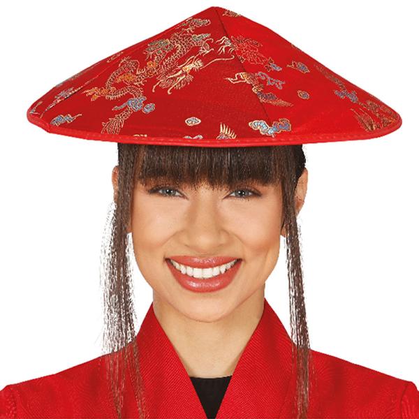 Japansk Hatt Rød