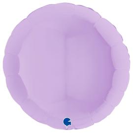 Stor Rund Folieballong Pastellilla Matt