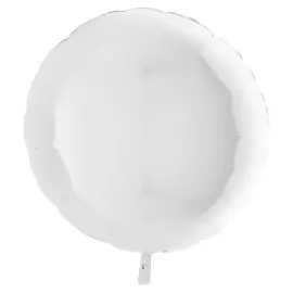 Stor Rund Folieballong Hvit
