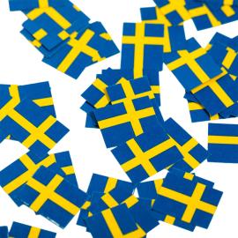 Svenske Flagget Bordkonfetti 150-pakning
