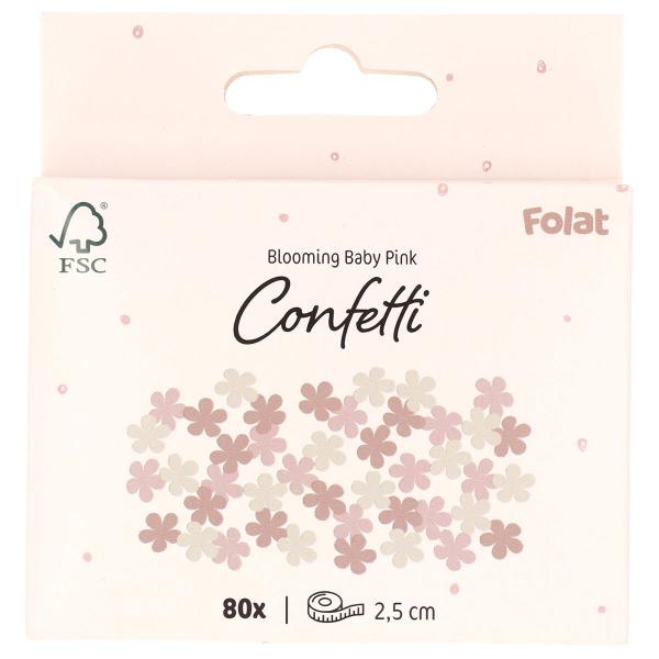 Konfetti Blomster Brunrosa/Gammelrosa/Beige 80-pakning