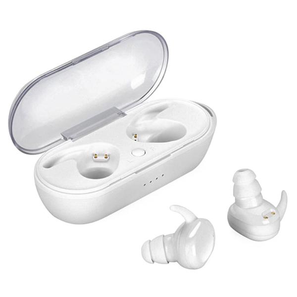 Headset med Ladeetui TWS Hvitt