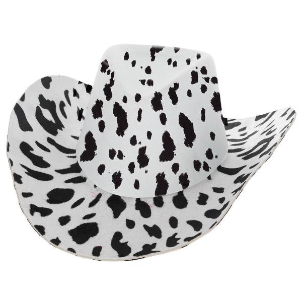 Cowboyhatt med Kumønster