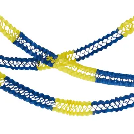 Papirgirlander Bl&aring;/Gul 4-pakning