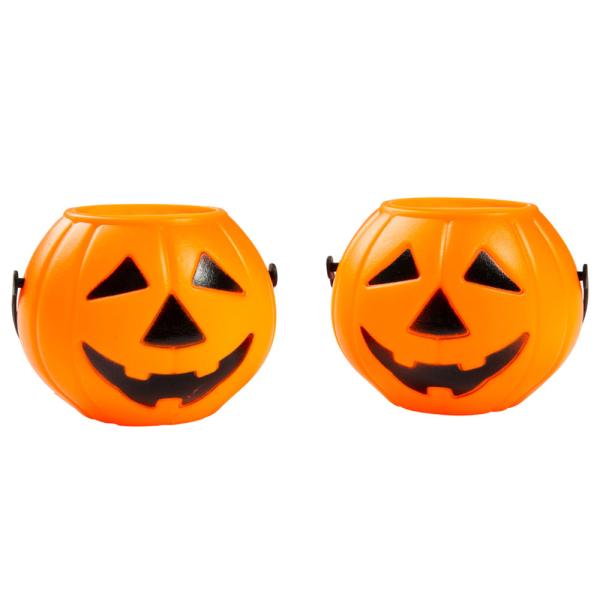 Halloweengresskar Mini Bøtter 6-pakning