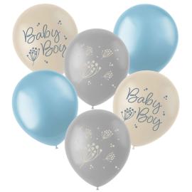 Latexballonger Baby Boy Mix 6-pakning