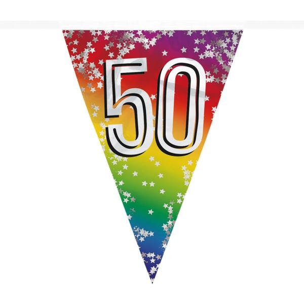 Vimpelgirlander Regnbue 50 år