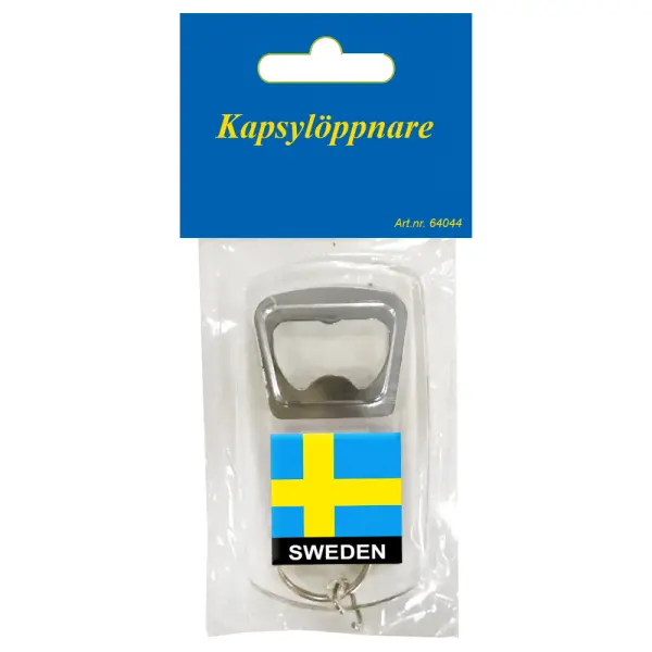 Flaskeåpner Nøkkelring Sweden