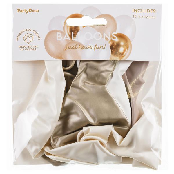Lyse Latexballonger Mix 10-pakning