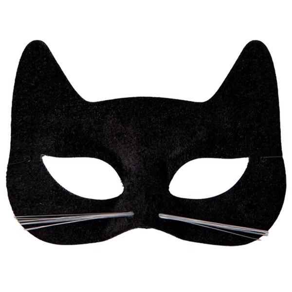 Øyemaske Katt Svart