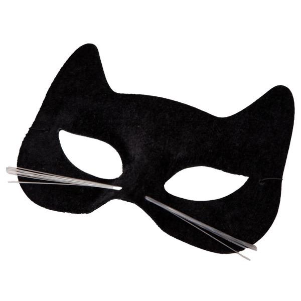 Øyemaske Katt Svart