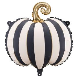 Folieballong Stripete Gresskar Svart og Hvit