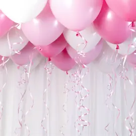 Ballongtak Sett Baby Rosa
