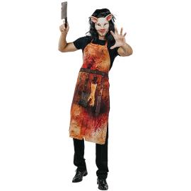 Halloween Slakter Kostyme med Grisemaske