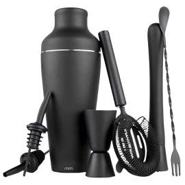 Cocktail Shaker Sett Mattsvart