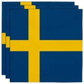 Svenske Flagget Servietter 33 cm 20-pakning