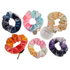 Scrunchie med Hemmelig Lomme Flerfarget