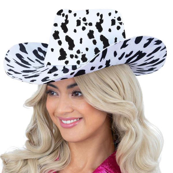 Cowboyhatt med Kumønster