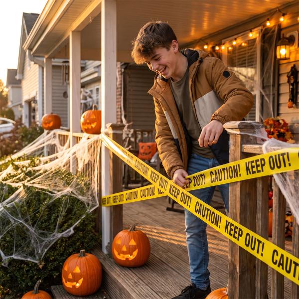 Sperrebånd Halloween Caution/Keep Out