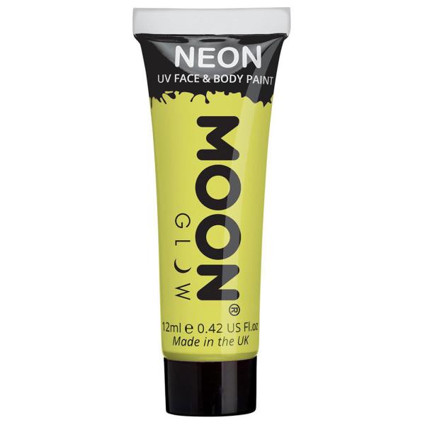 Moon Glow Pastell Neon UV Kropps- & Ansiktsfarge Pastell Gul