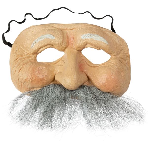 Øyemaske med Bart Grå
