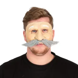 Øyemaske med Bart Grå