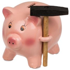 Sparegris med Hammer 13 x 10,5 cm