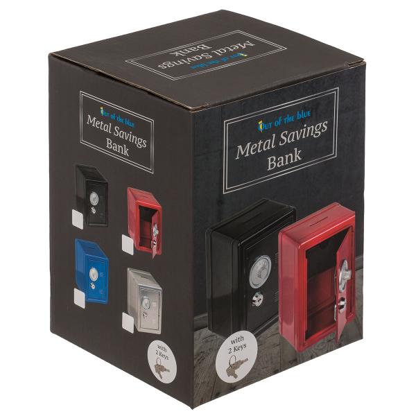 Sparebøsse Pengeskap 12 x 10 x 16 cm