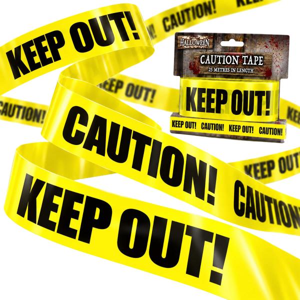Sperrebånd Halloween Caution/Keep Out