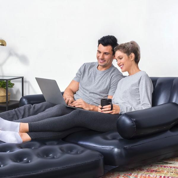 Oppblåsbar Sofa 5-In-1 med Luftpumpe Multi-Max