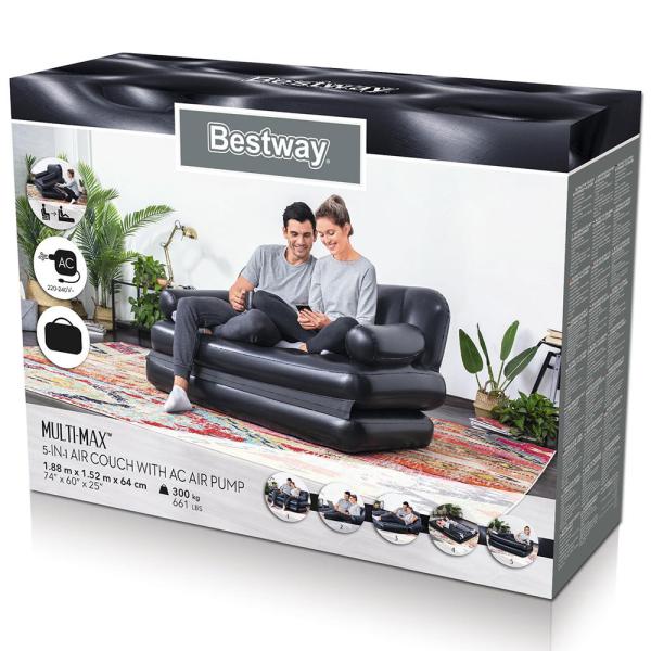 Oppblåsbar Sofa 5-In-1 med Luftpumpe Multi-Max